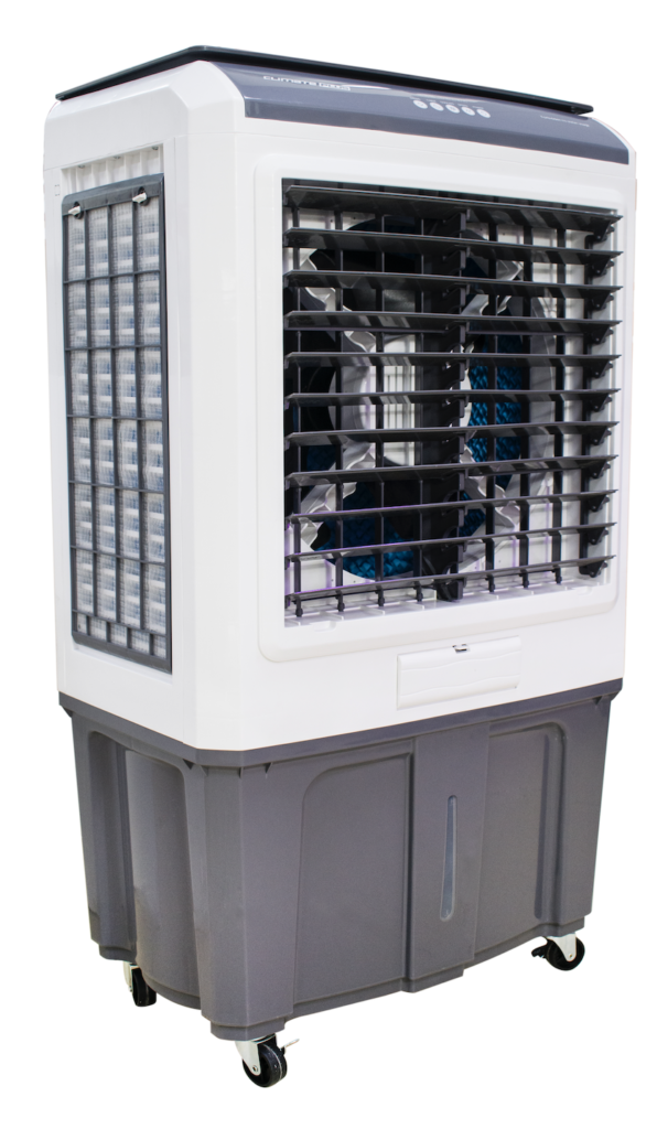 mc8000er evaporative air cooler with 3 filtered air inlets