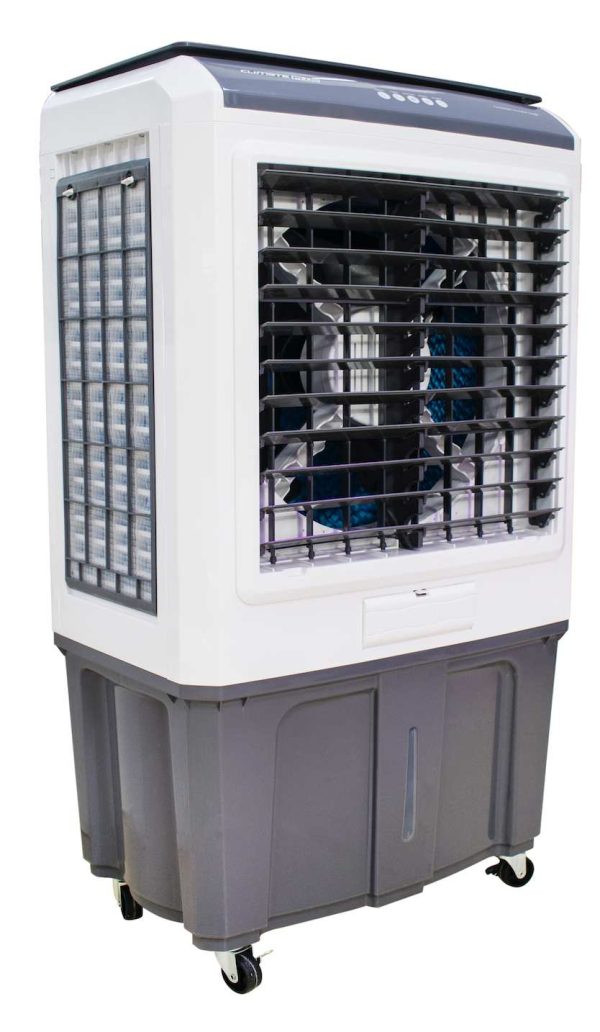 mc8000er evaporative air cooler with 3 filtered air inlets